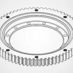 ZZ-RK6-16E1Z External gear flange type slewing bearing